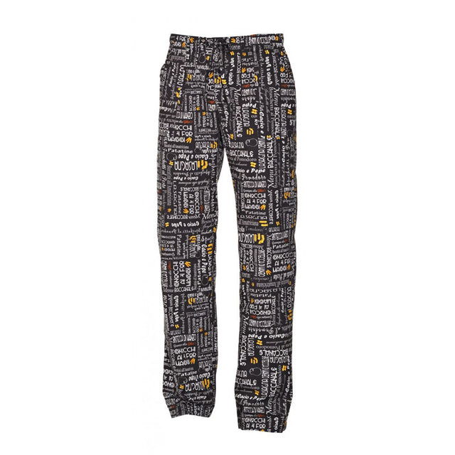 Pantaloni cuoco Giblor’s Alan Menù nero art. 14P08P477