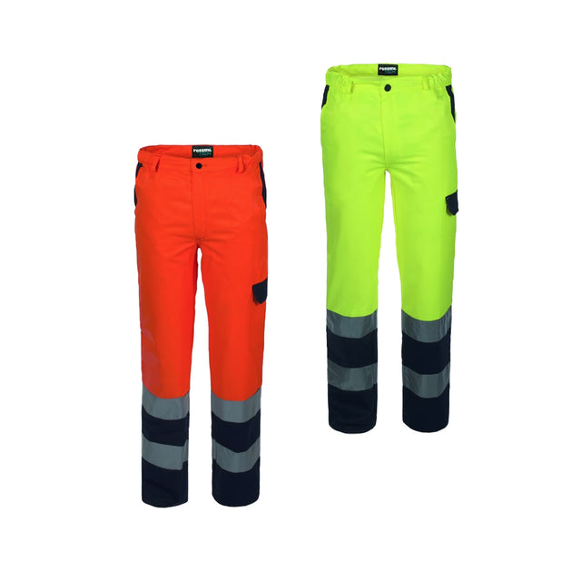 Pantaloni alta visibilità da lavoro Rossini Bicolore Hi-Vis