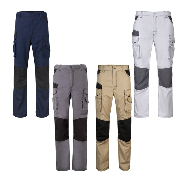 Velilla 103011B Canvas Bicolore Pantaloni da lavoro