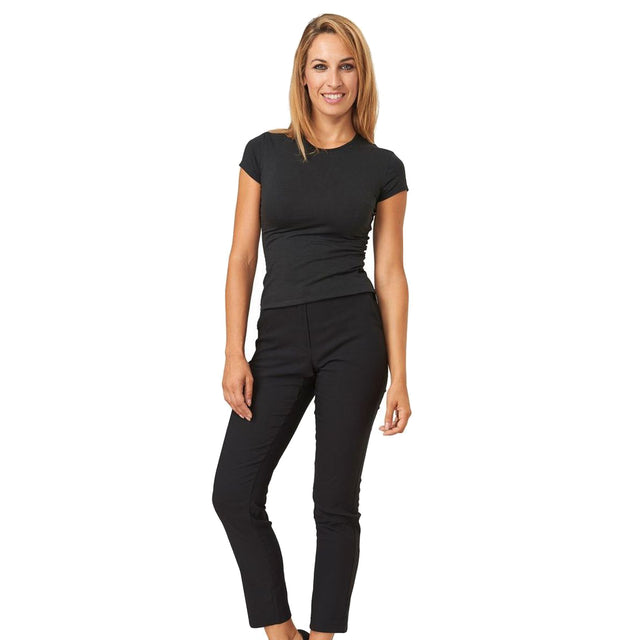 Pantaloni donna per sala Siggi Stefany nero art. 63PA0983
