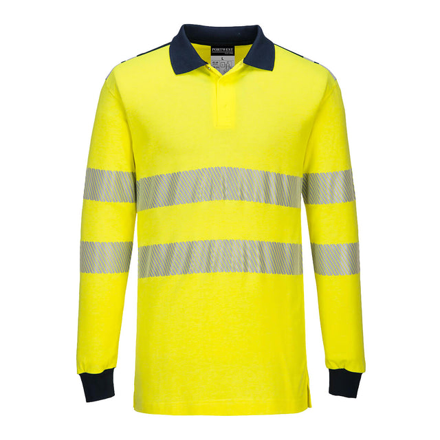 FR702 PW3 Portwest Polo ignifuga alta visibilità maniche lunghe