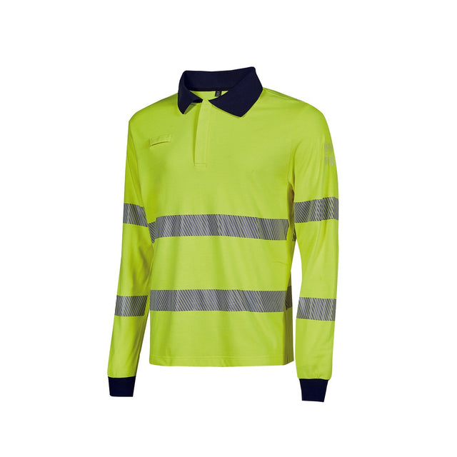 Polo maniche lunghe alta visibilità UPower Hulk