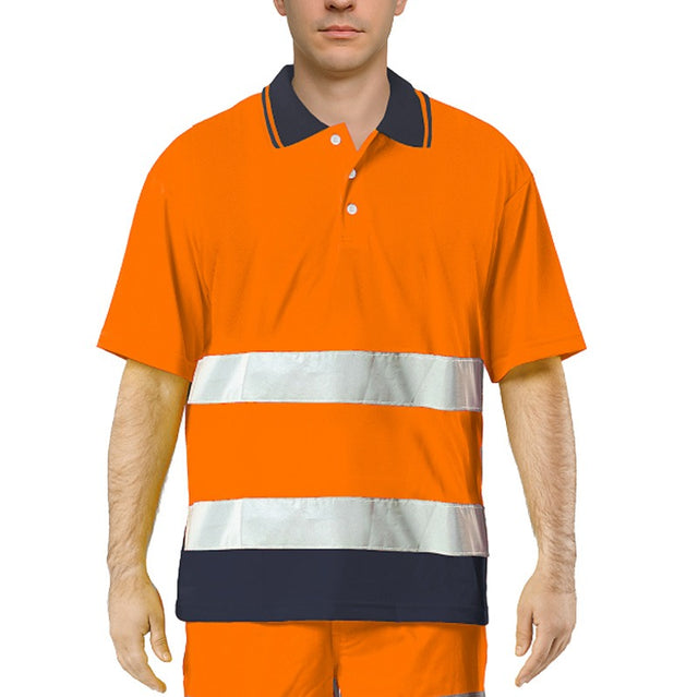 Polo da lavoro alta visibilità Issaline 8584N Bicolor Hi Vis