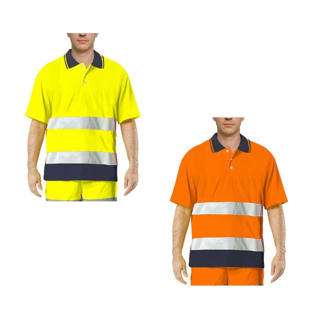 Polo da lavoro alta visibilità Issaline 8584N Bicolor Hi Vis