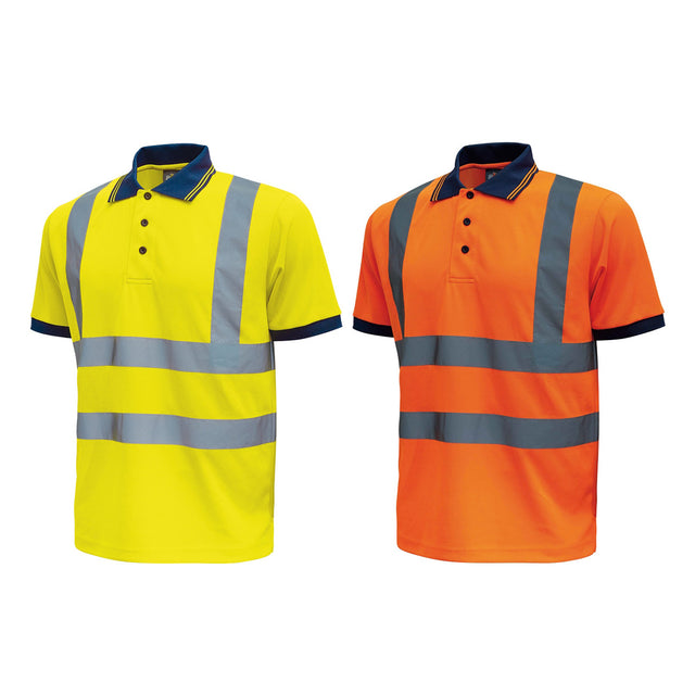 Polo U-Power Neon alta visibilità manica corta