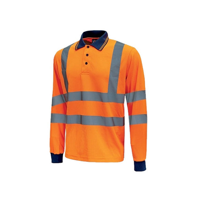 Polo maniche lunghe alta visibilità U-Power Shine