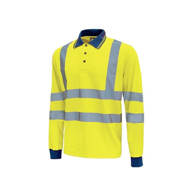 Polo maniche lunghe alta visibilità U-Power Shine