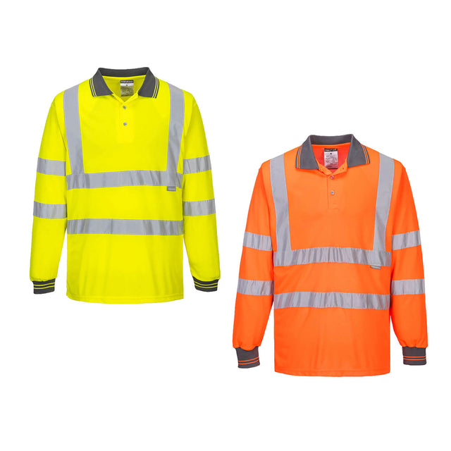 Portwest S277 Polo manica lunga alta visibilità