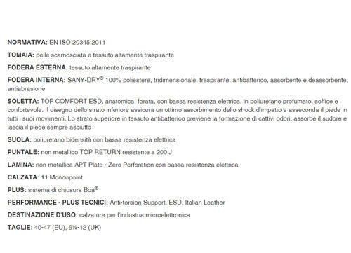 Scarpe antinfortunistiche Cofra Lytir S1 P ESD SRC