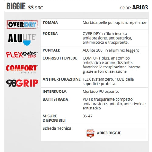 Calzature di sicurezza Biggie S3 SRC Aimont