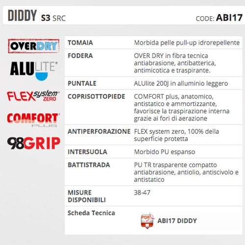 Calzature di sicurezza Diddy S3 SRC Aimont