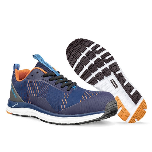 Scarpe da lavoro AER55 Impulse Blu Orange Low S1P ESD HRO SRA Albatros