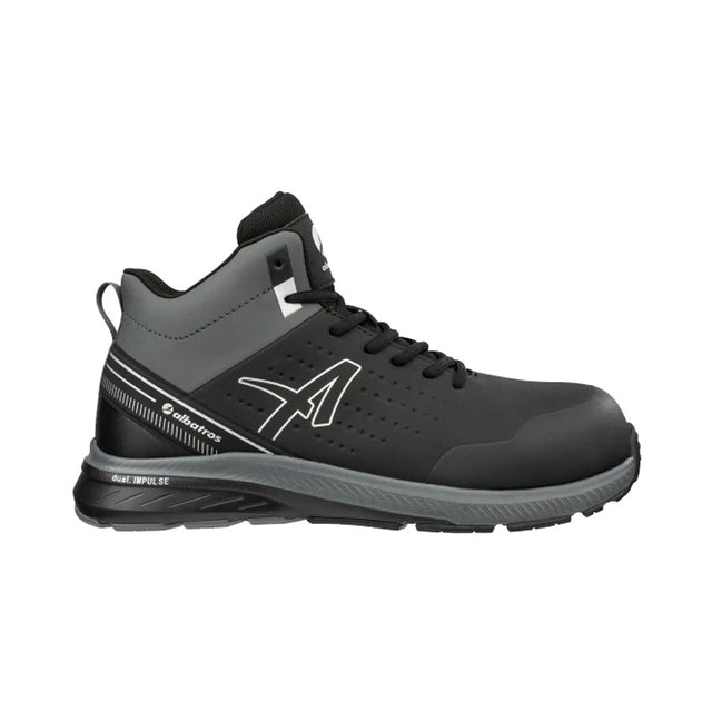 Scarpe alte antinfortunistiche 2 Impulse Black Mid S3S ESD FO HRO SR Albatros Vigor