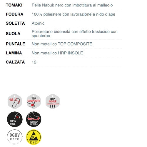 Calzature da lavoro Douglas S3 SRC ESD FTG