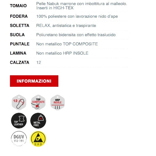 Scarpe di sicurezza Halifax 2 S3 SRC ESD