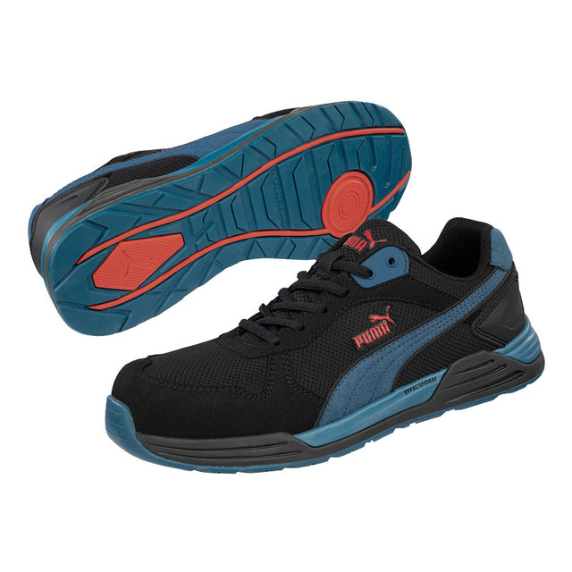 Scarpe antinfortunistiche Frontside BLK/BLUE Low S1PS ESD Vegan Puma