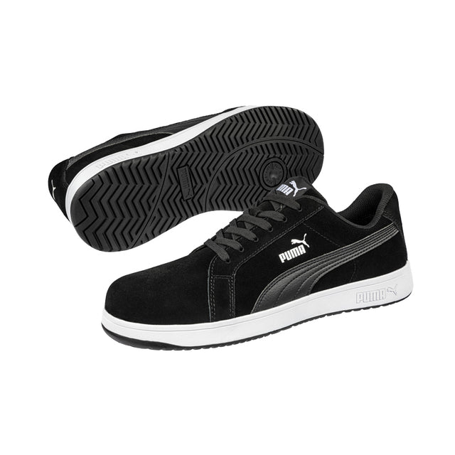 Scarpe antinfortunistiche Iconic Suede Black Low S1PL ESD FO HRO SR Puma