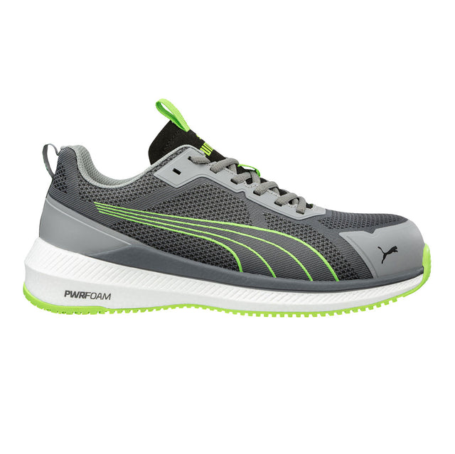 Scarpe antinfortunistiche Slide Grey/Green Low S1PS ESD FO HRO SR Vegan Puma