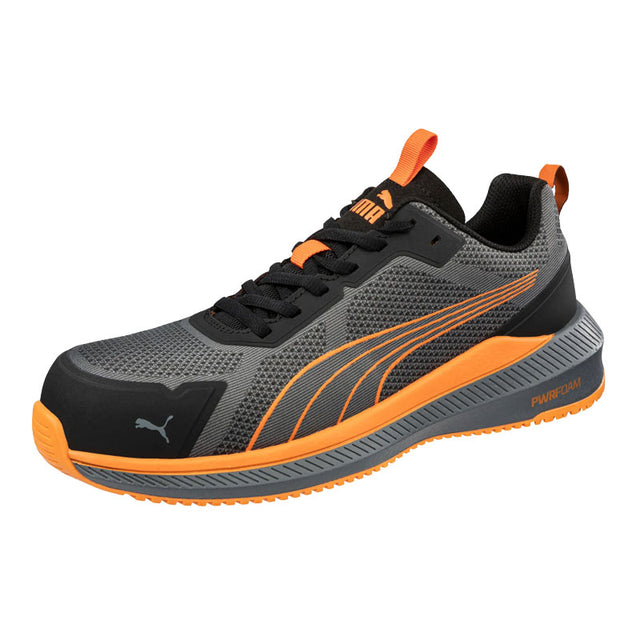 Scarpe antinfortunistiche Slide Grey/Orange Low S1PS ESD FO HRO SR Vegan Puma