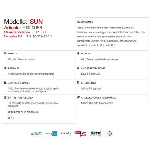 Scarpe antinfortunistiche Sun S1P SRC U-Power
