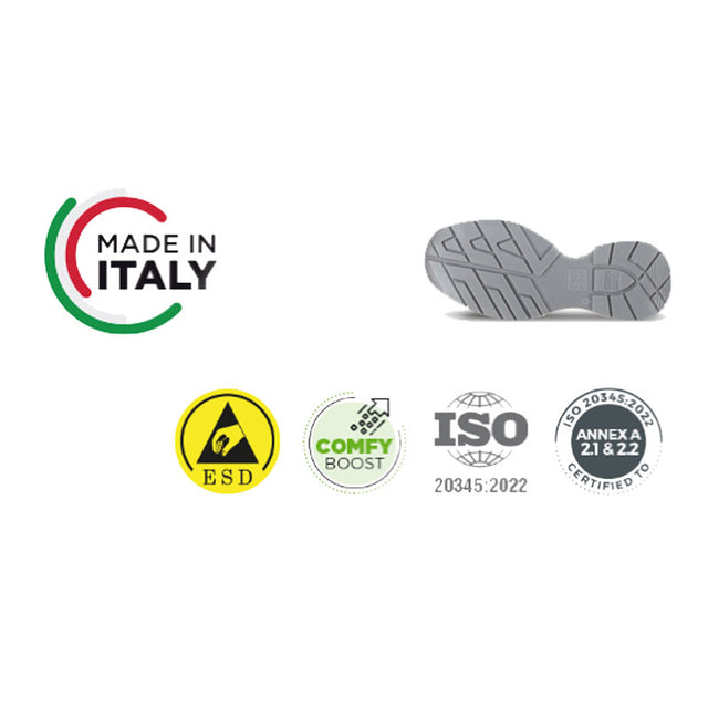 Scarpe di protezione basse FTG Strong S3S FO SR ESD