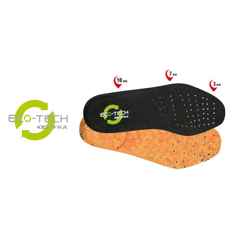 Solette per scarpe Cofra Eco-Tech in poly green