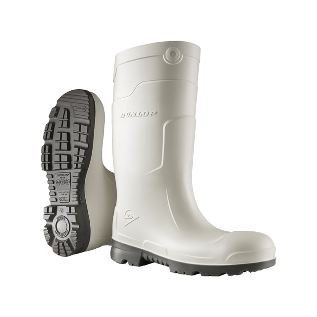 Stivali bianchi da lavoro Dunlop CF11441 S4 CI SRC in poliuretano
