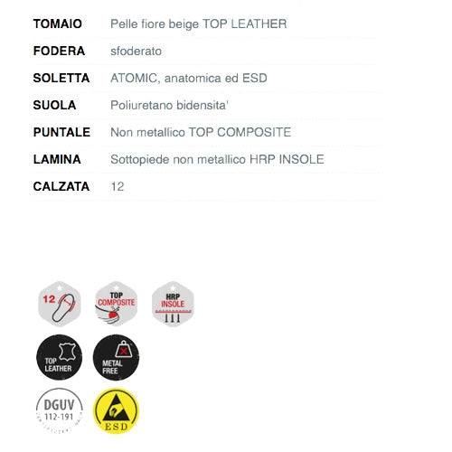 Calzature di sicurezza Fokker S3 SRC ESD FTG