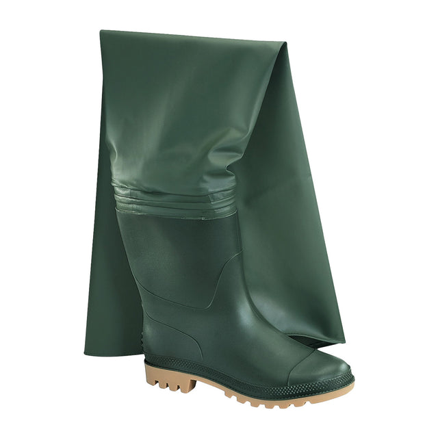 Stivali tutta coscia Neri in PVC Verdi
