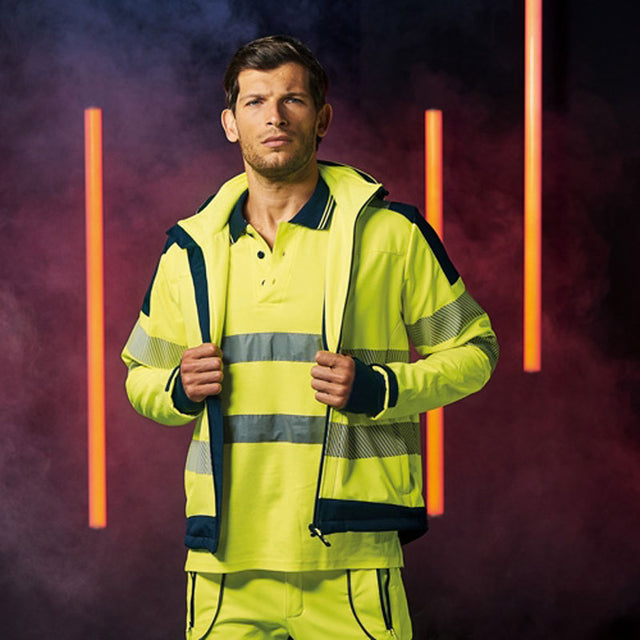 Polo maniche lunghe alta visibilità U-Power Shine