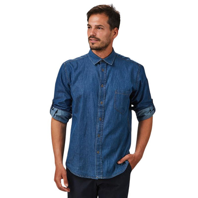 Camicia jeans uomo Gary's Mattia 260800 manica lunga