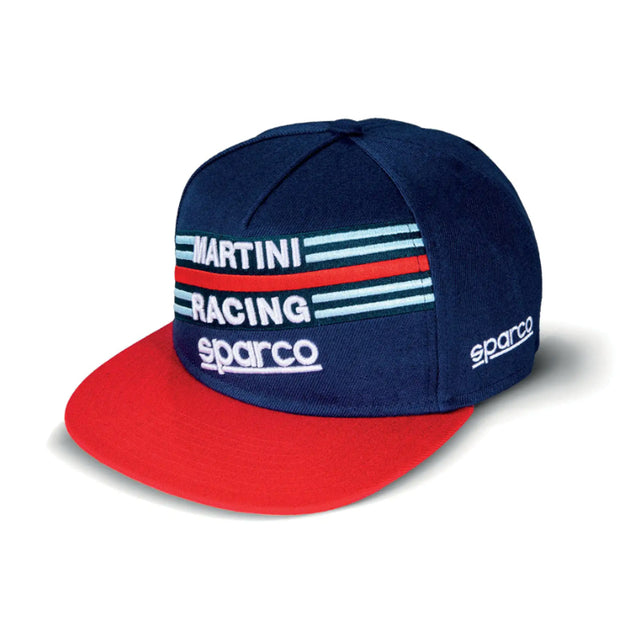 Cappellino Sparco Flat Visor Cap Martini Racing 01283BM