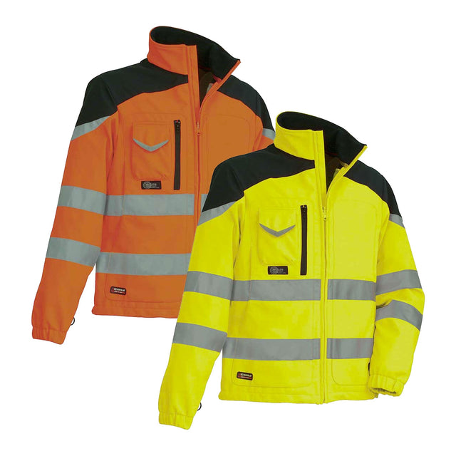 Giacca da lavoro softshell ad alta visibilità Cofra Nansen