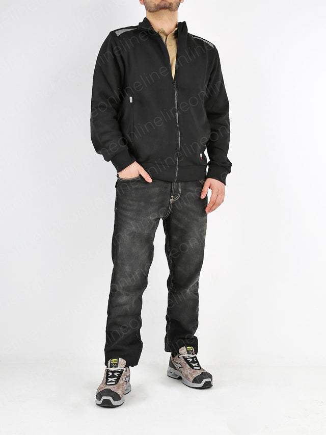 Diadora Utility STONE 5 PKT Pantaloni Jeans da lavoro elasticizzati neri