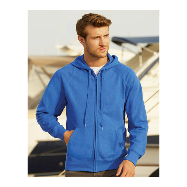 Felpa uomo con zip e cappuccio Fruit of the Loom 26601