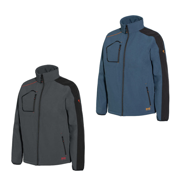 Felpa Industrial Starter Issa Kind 04508B da lavoro softshell zip lunga