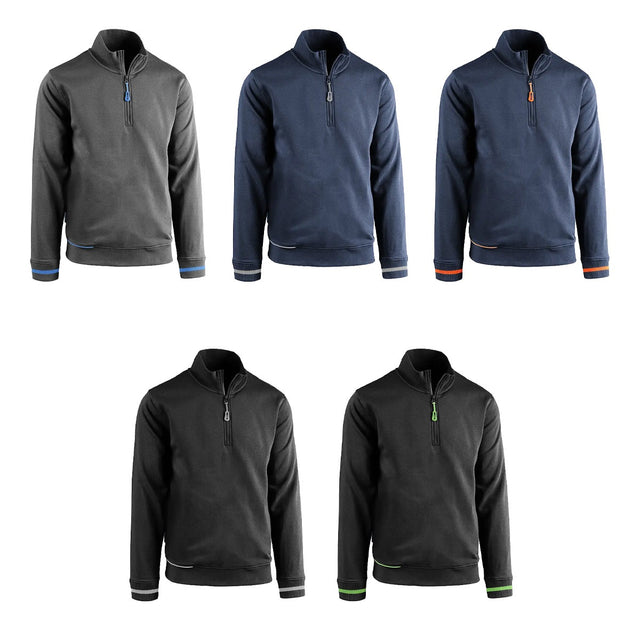Felpa lavoro uomo Sottozero Slalom mezza zip