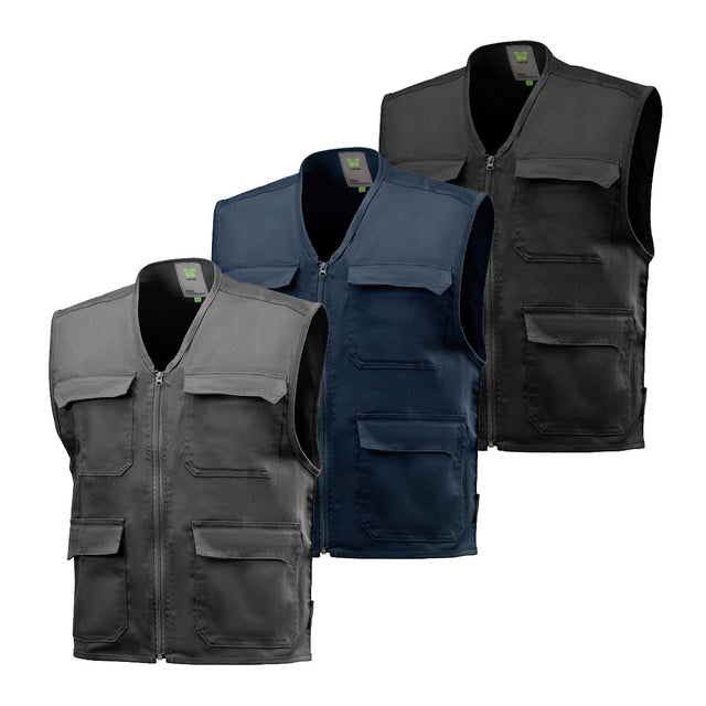 Gilet da lavoro Denver multitasche Neri
