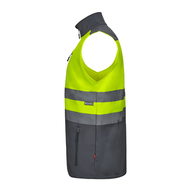 Gilet Velilla 305906 AV in soft shell bicolore ad alta visibilità