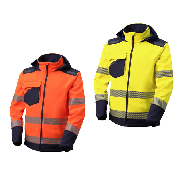 Giacca alta visibilità in softshell Neri Nice Stretch HV