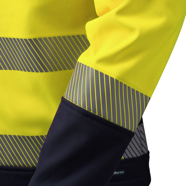 Giacca alta visibilità in softshell Neri Nice Stretch HV