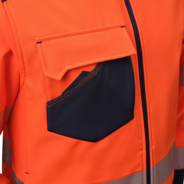 Giacca alta visibilità in softshell Neri Nice Stretch HV