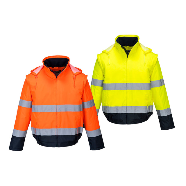 Giubbotto Bomber alta visibilità Portwest C464 Essential Lite 2 in 1
