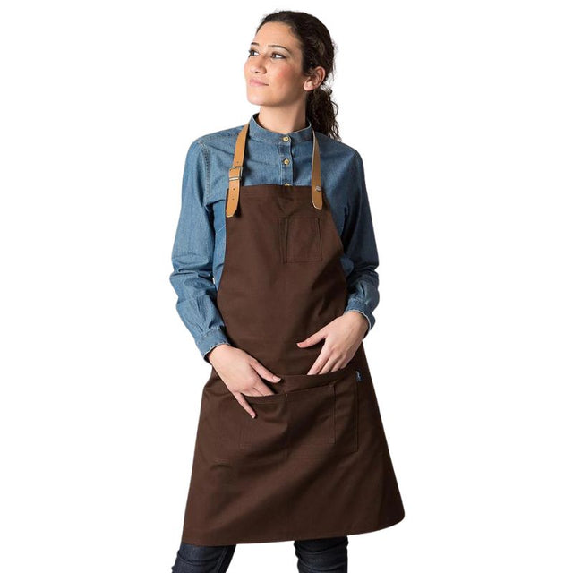 Grembiule da cucina con pettorina Gary's 156400 finiture in pelle