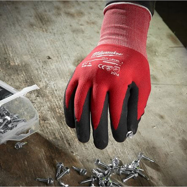 Guanti Milwaukee CUT A da lavoro in nitrile