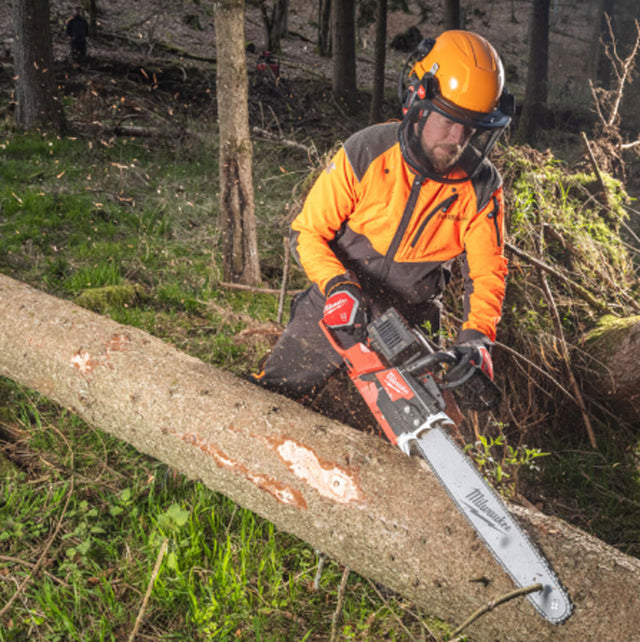 Guanti Milwaukee Chain Saw in pelle antitaglio per motosega