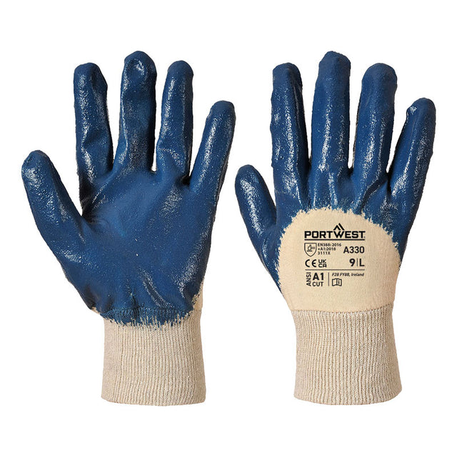Guanti in nitrile Portwest A330 con polso in maglia