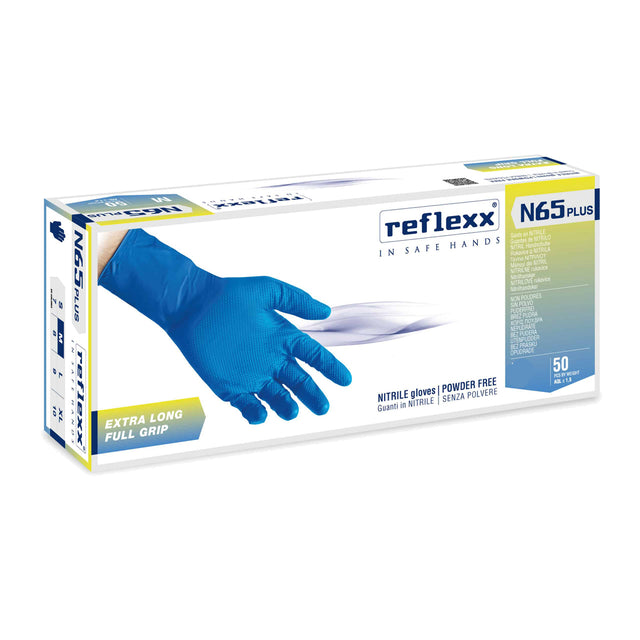 Reflexx N65 Plus Extra Lungo Guanti in nitrile monouso