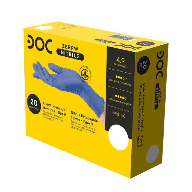 Guanti monouso in nitrile Gardening Doc Zero Powder Free 20