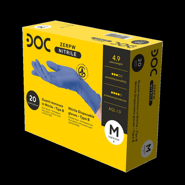 Guanti monouso in nitrile Gardening Doc Zero Powder Free 20